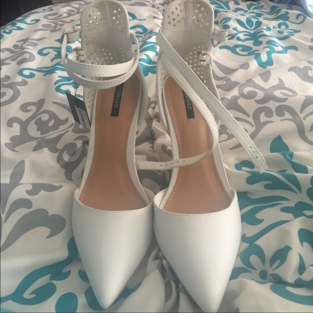 White shoes slightly damage
